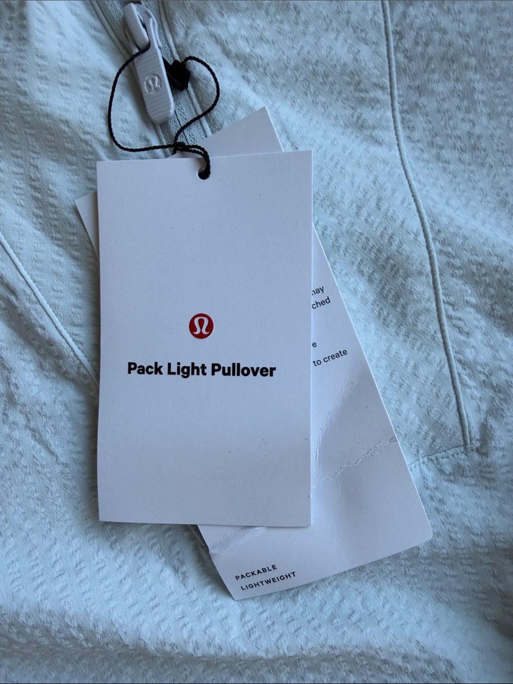 Lululemon Pack Light Pullover Size 6 Light Blue - Picture 3 of 5